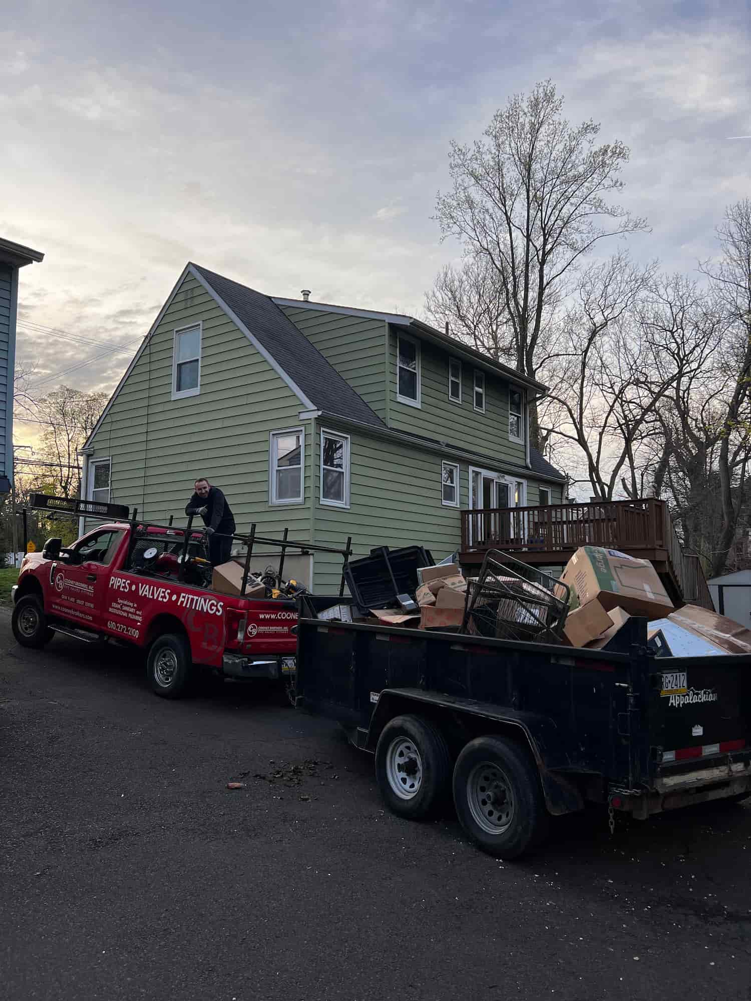 Professional hauling crew